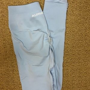 Alphalete amplify leggings, arctic blue, size extra small